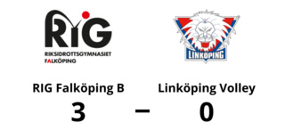 Förlust i raka set för Linköping Volley mot RIG Falköping B