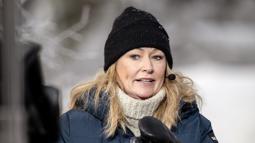 Yvette Hermundstad är en av programledarna för SVT:s vintersportprogram "Vinterstudion":