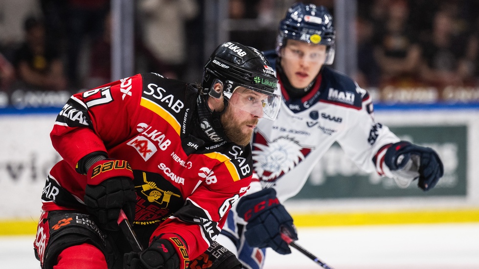 Linus Omark var på spelhumör mot Linköping.