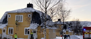 Larm om brand i flerfamiljshus i Kiruna