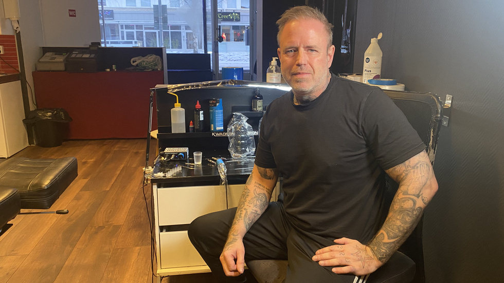 Fredrik Edin, ägare av No Remorse tatueringsstudio, ser de nya lokalerna som en nytändning. 
