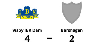 Visby IBK Dam ryckte i sista perioden och vann mot Barshagen