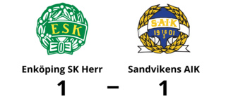 Enköping SK Herr fixade en poäng mot Sandvikens AIK