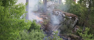 Släckt skogsbrand utanför Eskilstuna tog sig igen