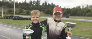 Kartingbröder överst på pallen