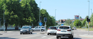 Problem med ljussignalerna i den trafikerade korsningen