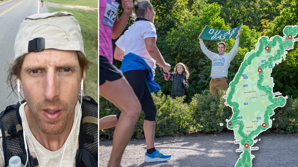 Loppet Gotland Run 511k går av stapeln lördag morgon. För första gången någonsin ska fem deltagare ge sig på att springa de 511 kilometrarna runt Gotland och Fårö – på max tio dagar. Arrangör Peter Schröder, i bild, ber gotlänningar heja på löparna under veckan. Och kanske bjuda på saft och bulle om man har över.
