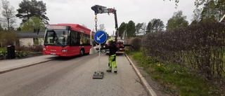 Felaktigt placerade chikaner hindrade LLT:s bussar på Lulsundet