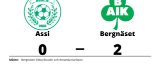 Bergnäset avgjorde i första halvlek mot Assi