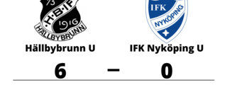 Storseger för Hällbybrunn U hemma mot IFK Nyköping U