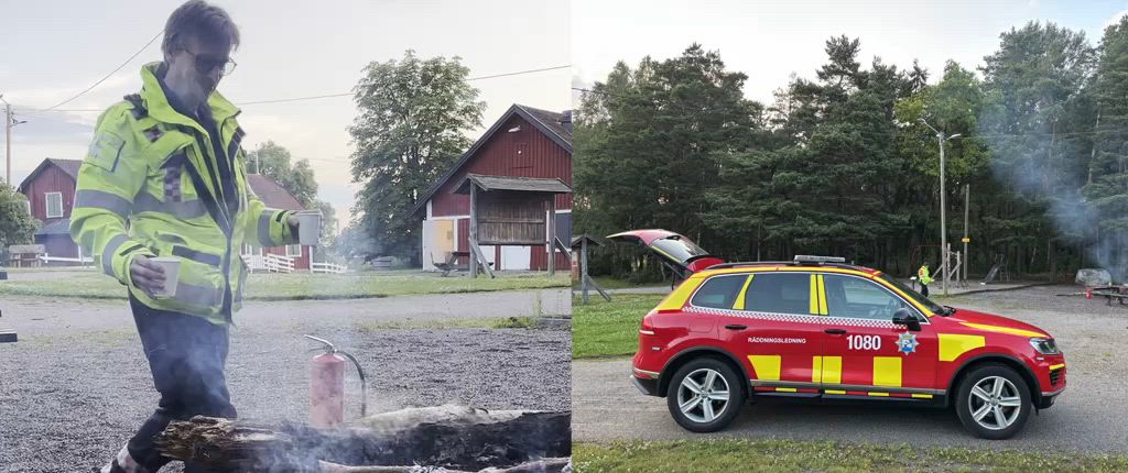 Här släcks branden i Årby