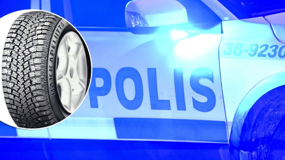 Totalt 20 däck, dock inte det i bilden, stals ur en verkstad i Åkers styckebruk.