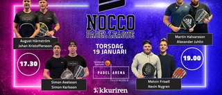 Se första omgången av Nocco Padel League – vi sände dubbelt