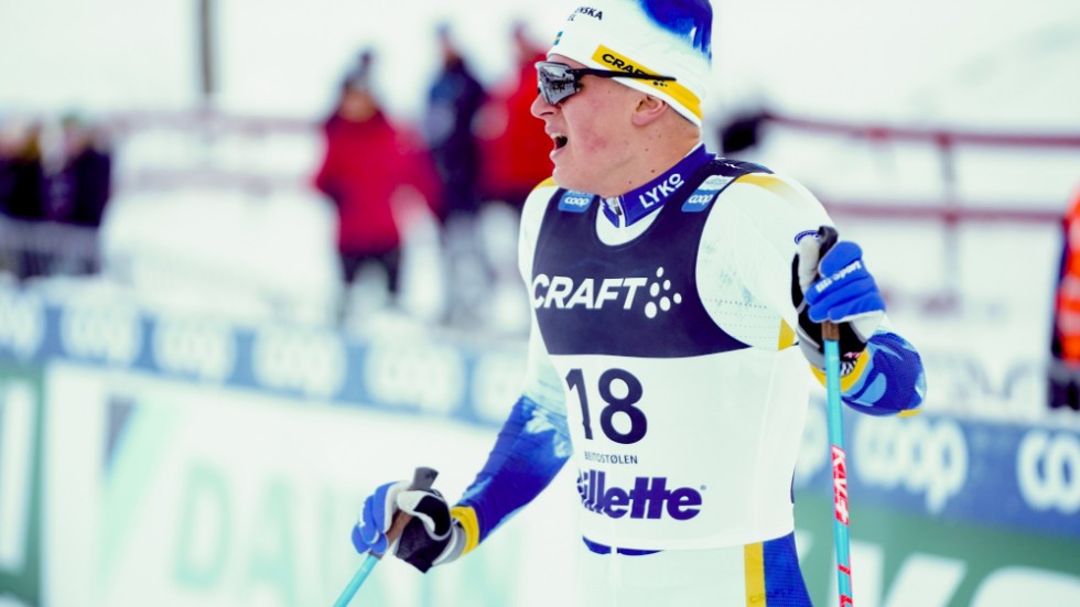 Edvin Anger blev femma i sprintfinalen i Davos. Arkivbild.