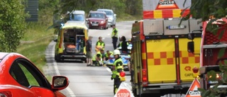 Motorcyklist till sjukhus – skadades när hon försökte väja för vildsvin