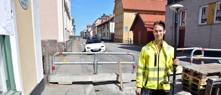 Snart hävs avspärrningarna i centrum: "Börjar asfaltera"