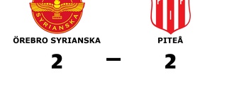 Piteå fixade kryss borta mot Örebro Syrianska