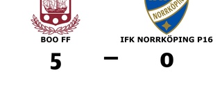 Seger för Boo FF hemma mot IFK Norrköping P16