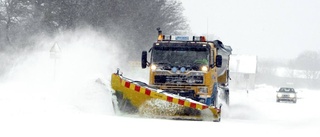 Snöproblem i morgontrafiken