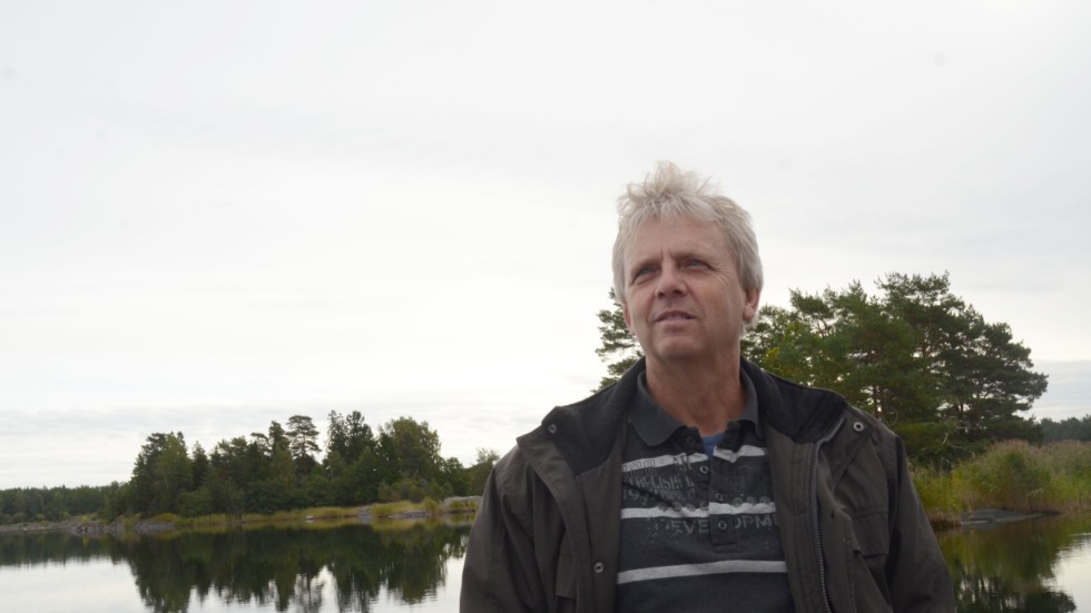 Anders Birgerson utanför Loftahammar är en av få som fortfarande har ålfisketillstånd.