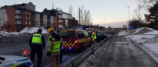 Uppdaterad: Krock på Bergnäsbron