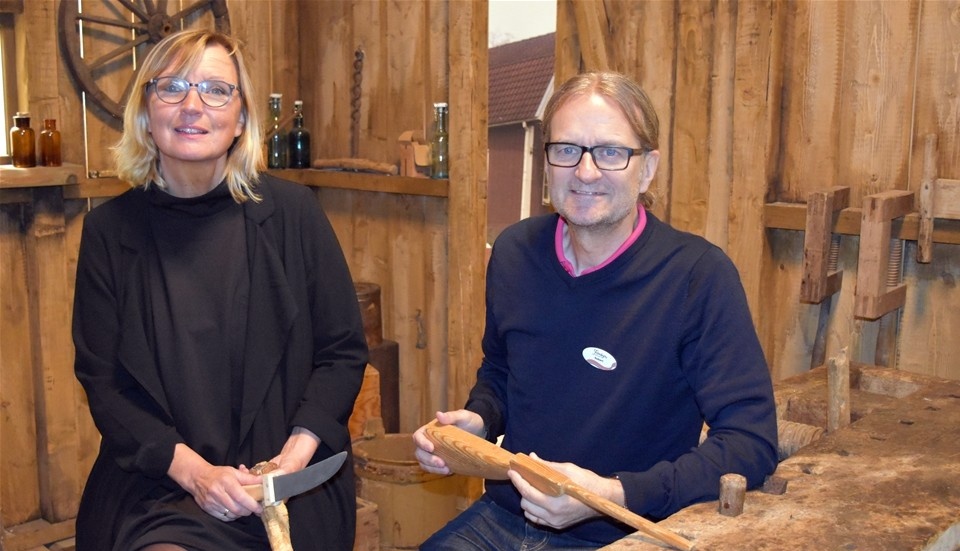 Anna Mellergård och Robert Glader har flera aktiviteter i filmbyn inbokade under hösten. Foto: Ivonne Svahn