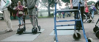 Klättrande rollator lockade på äldredag