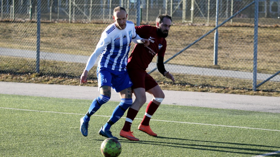 Stefan Johansson, IFK Västervik, den mest rutinerade spelaren i lokalfotbollen.