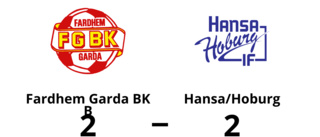 Fardhem Garda BK B kryssade mot Hansa/Hoburg