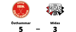 Tuff match slutade med seger för Östhammar mot Midas