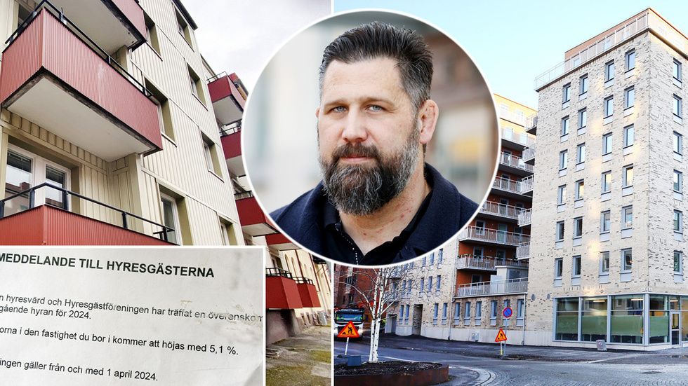 "MB är klara med ett snitt på 5,1 procents höjning på varmhyra", konstaterar Patrik Wunderlich, förhandlare på Hyresgästföreningen.