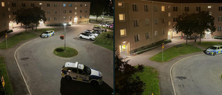 Stenar kastades in i bostad i Linköping – byggnad spärrades av