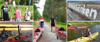 Paddelbänkar bjuder på paus mitt i älven