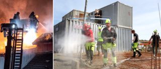 Här ska brandmännen tränas för lägenhetsbrand