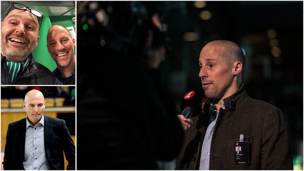 Chris Abbott första samtal efter beskedet om att han får lämna Rögle gick till Plannjaikonen Dennis Aulander.
