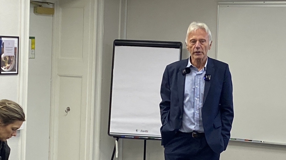 Reidar Svedahls pressträff var en märklig tillställning. 