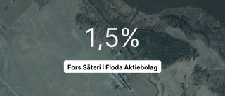 Fors Säteri i Floda Aktiebolag: Nu är redovisningen klar - så ser siffrorna ut