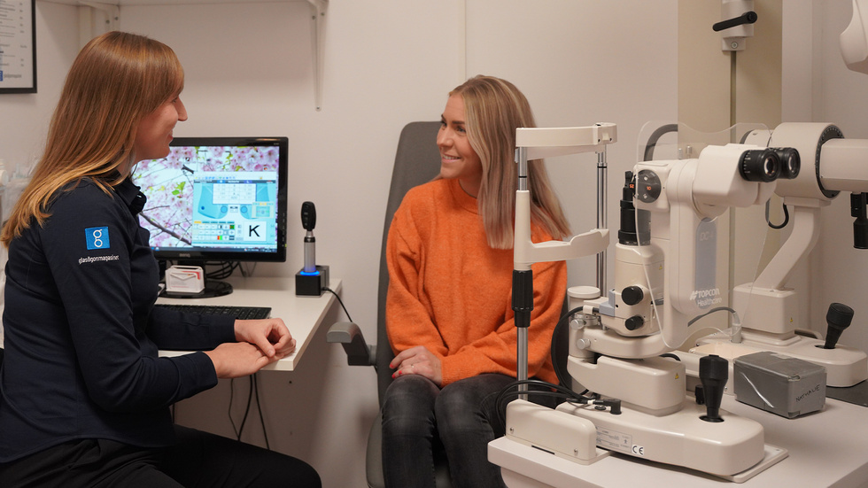 "Oavsett vilken undersökning som genomförs så gör vi det för att upptäcka eventuella förändringar så att vi kan erbjuda åtgärder i tid", förklarar Nathalie Larsson, magisteroptiker och butikschef på Glasögonmagasinet i Linköping.   