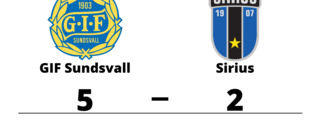 Tung förlust för Sirius i toppmatchen mot GIF Sundsvall