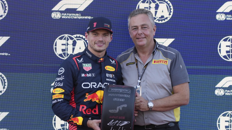 Max Verstappen var snabbast i lördagens kval.