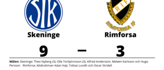 Storseger för Skeninge hemma mot Rimforsa