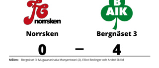 Norrsken föll i toppmötet mot Bergnäset 3