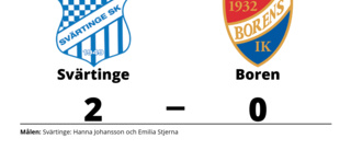 Svärtinge vann mot Boren på Billbäcks Arena