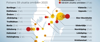 Färre utsatta områden – men hög problemnivå