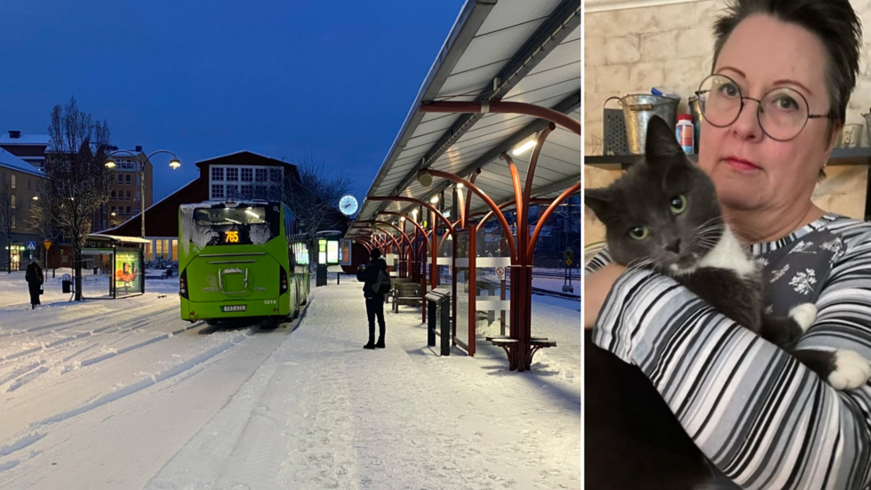 Benita Karlsson Djalo är förbannad på Sörmlandstrafiken. 