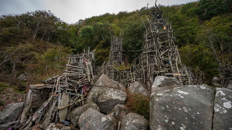 Framtiden är oklar för konstverket Nimis i Kullaberg. Arkivbild.