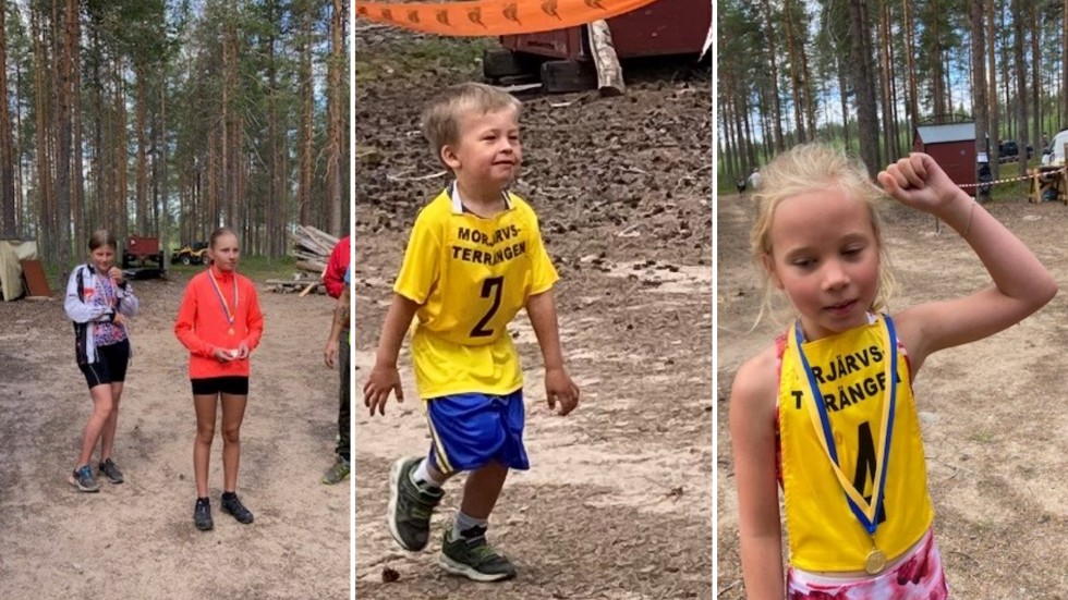 Ett 60-tal löpare i alla olika åldersklasser när terräng-DM avgjordes i Morjärv. 