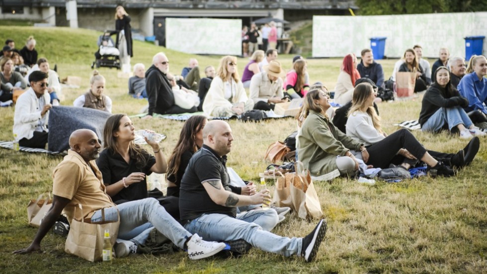 Publik under en konsertkväll med Sabina Ddumba i Stockholm. Arkivbild.
