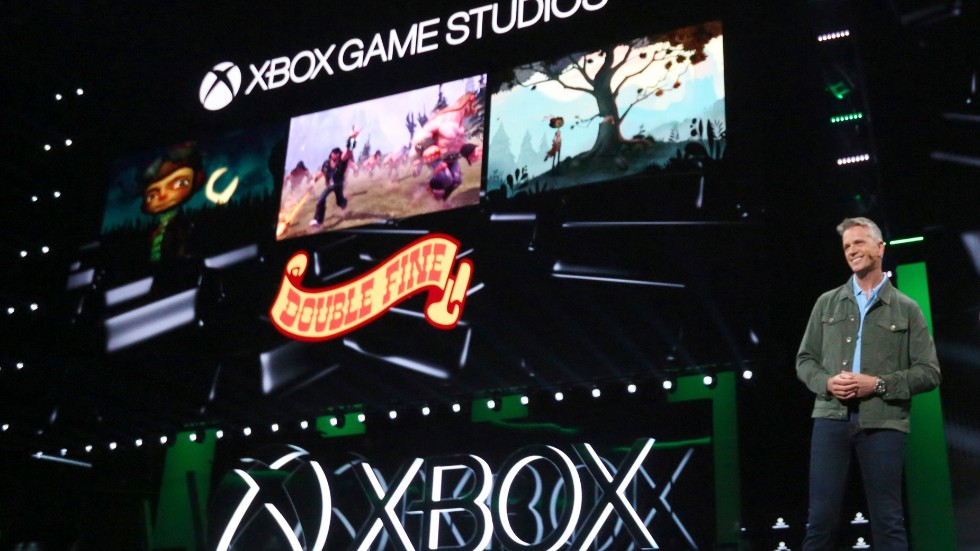 Xbox Game Studios-chefen Matt Booty vid spelmässan E3 2019. Arkivbild.