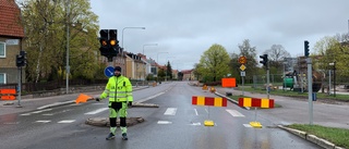 Hårt trafikerad gata avstängd under torsdagen